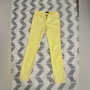 Neon yellow Bebe pants, had them on once at the baby shower, they are brand new